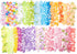 Oojami 36 Piece Hawaiian Leis Necklace Tropical Luau Hawaii Flower Lei Theme Party Favors Birthday Wedding Beach Luau Party 3 Dozens Bright Colors...