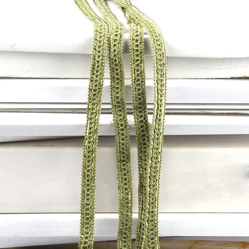 Fenghuangwu 13 Yard Handmade Basic Trim, 1.3 cm/0.51 Inch Diameter Gimp Braid for DIY, Décor-Green...