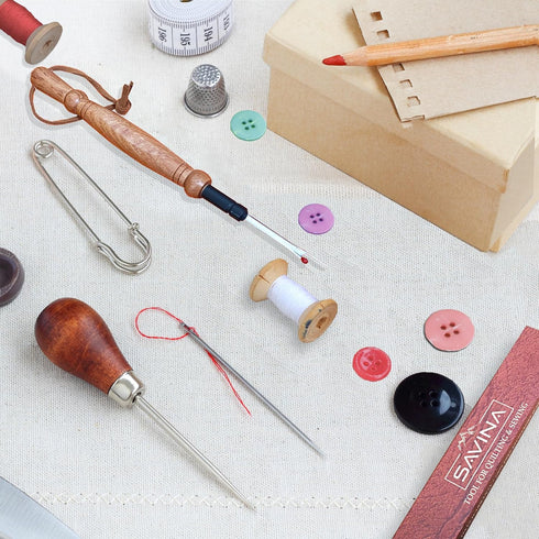 Savina Seam Rippers for Sewing, Remove Stitches and Seams with Precision, Thread Ripping Tool, Hard Wood Professional Multipurpose Durable for Sew...