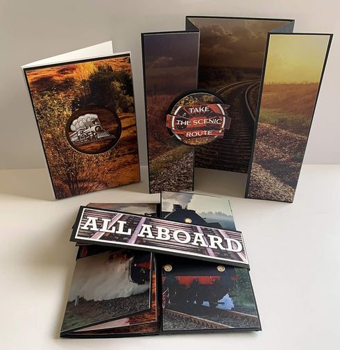 Reminisce All Aboard Collection Scrapbook Kit Paper Crafts, Multi Color Palette 12x12 inches...