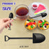 OaaXbbECco Novelty Mini Shovel Shape Spoons Cute Disposable Plastic Dessert Spoons (50)...