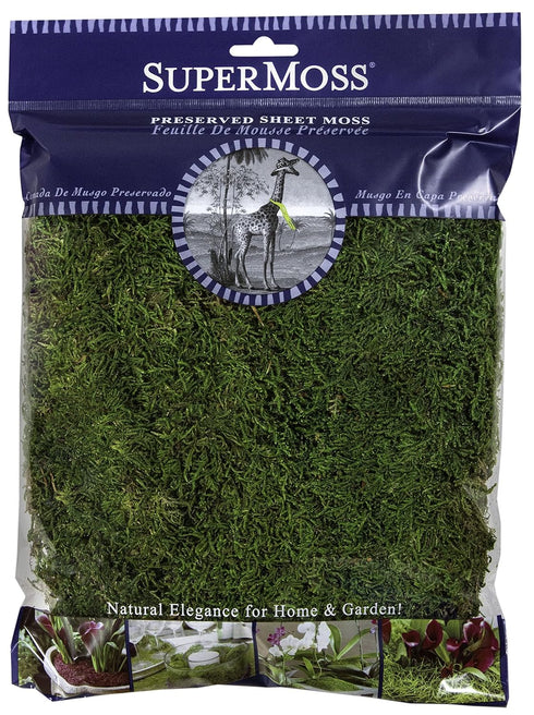 SuperMoss (21512) Preserved Sheet Moss, Fresh Green, 8oz (200 cubic inch)...