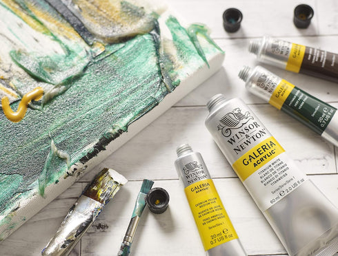 Winsor & Newton Galeria Acrylic Color, 200ml (6.75-oz) Tube, Cadmium Yellow Deep Hue...