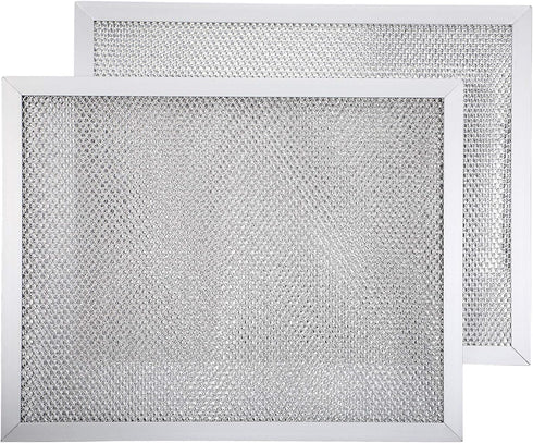 2 Packs Aluminum Range Hood Grease Filter Range Hood Vent Filter Compatible with Broan Kenmore, F40000, 41000, 42000-K, Nutone RL6100F-R, SL6200-H, RL6300-H, RL6100-H, 8-3/4 x 10-1/2 x 3/32 Inch