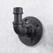 Industrial Style Robe Towel Hook Wall Mounted Metal Iron Pipe Coat Hanger Hat Holder Bag Rack for Bathroom Bedroom Kitchen, Rust Free, Black...