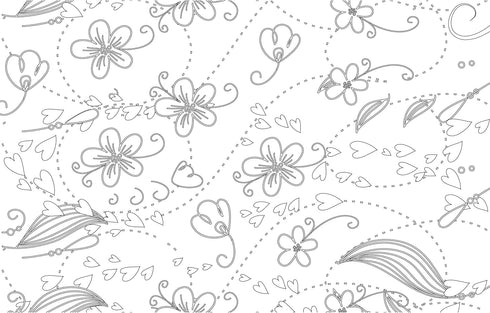 House of Doolittle Notebook, Doodle Flower Black & White, 7 x 9 (HOD78190)...