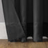 No. 918 Emily Sheer Voile Grommet Curtain Panel, 59" x 63", Black...