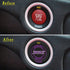 Car Push Start Button Cover for Dodge Challenger Charger Durango Accessories 2015-2024 - Engine Button Overlay Crazy Purple Emblem - 392 Style Bad...