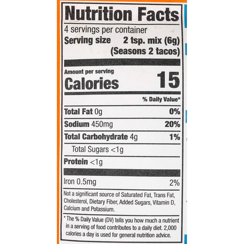 McCormick Street Taco Carne Asada Seasoning Mix, 0.87 oz (Pack of 12)...