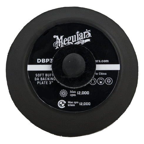 Meguiar's 3" Soft Buff DA Backing Plate DBP3-3 Inch Backing Plate, Hook and Loop for Machine Polishing with Foam and Microfiber Discs, Professiona...