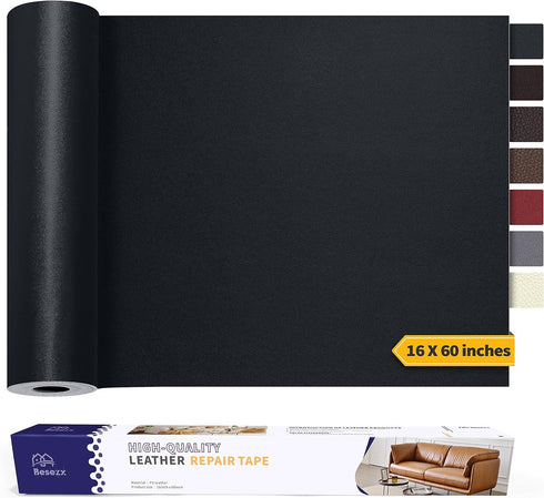 Self Adhesive Leather Repair Patch,60 in x 16 in Large Leather Patches for Furniture,Leather Repair kit for Couch,Car Seat,Motorcycle seat,Lovesea...