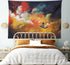 Ambesonne Fantasy Tapestry, Man on a Boat Floating Within Nebula Cloud in Vivid Colorful Psychedelic Background, Wide Wall Hanging for Bedroom Liv...