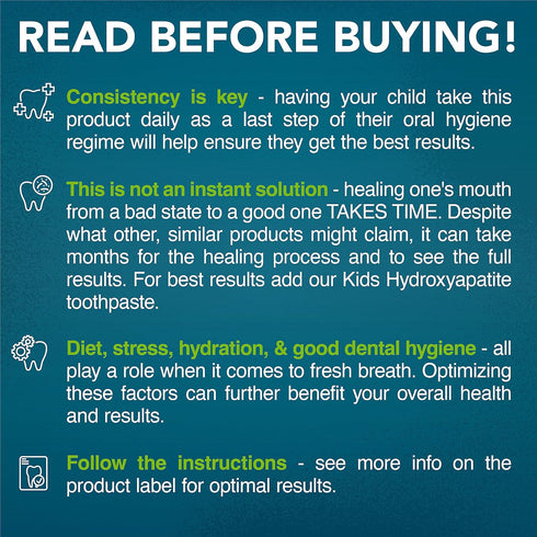 Childrens Oral Probiotics – Oral Care Probiotic for Kids Cavity Prevention & Bad Breath Treatment Supplement w/BLIS K12 M18 Mouth & Gum Health Den...