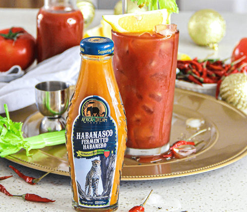 Habanasco - Fermented Habanero Hot Sauce by African Dream Foods | All-Natural Vinegar Hot Sauce | Made in Africa | 5 fl oz Glass Bottle...
