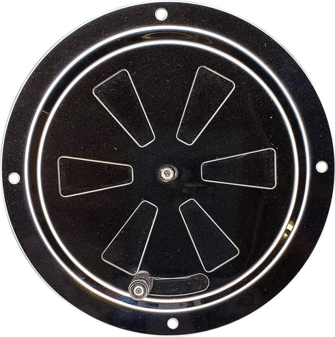 4" BBQ Smoker Air Vent (Stainless Steel) - Pinwheel Grill Damper For Increased Airflow...