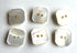 Premium New 6 Hexagon White Genuine Mother of Pearl Blazer & Suits Button Set for Blazer, Sport Coat, Uniform, 5/8''...