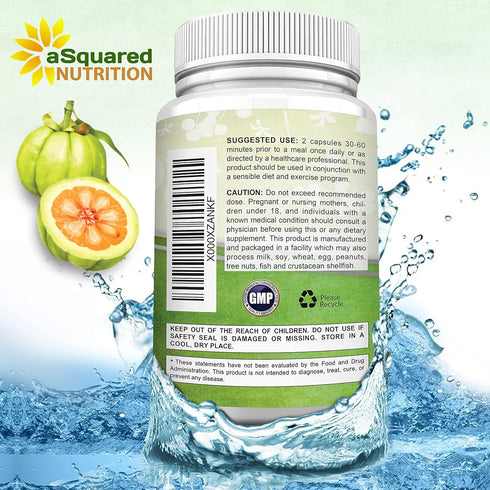 100% Pure Garcinia Cambogia Extract - 120 Capsules, Ultra High Strength HCA, Natural Weight Loss Diet Pills XT, Best Extreme Fat Burner Slim & Det...