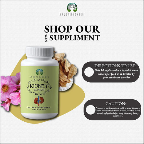 Kidney Support Herbal Supplement - Supports Healthy Kidney Function, Vegan, Gluten-Free, GMP Certified - Each Caplet of 1000 MG...