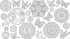 Mandala Design - Set of 4 Placemats (14"x18") - Interactive Coloring Placemats for Kids - Poly/Cotton Fabric - Washable and Reusable – DIY Activit...