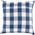 DII Decorative Square Throw Pillow Cover Collection Cotton, Machine Washable, Hidden Zipper, 18x18, Navy Gingham, 4 Piece...