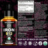 Liquid Iron Supplement for Women & Men with Vitamin B12 5000mcg - Free Blood Builder for Anemia - Liquid Vitamin B12 Drops for Adults with MCT Oil...