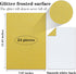 24 Sheets Gold Glitter Cardstock Paper, A4 Premium Sparkly Paper for Scrapbook, DIY Projects, Party Decoration, Gift Box Wrapping 250GSM/92lb...