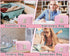 2Pcs Initial Letter Makeup Bag Small Small Cosmetic Period Pouch Sanitary Napkin Cable Toiletry Skincare Travel Accessory Preppy Traveling Make Up...