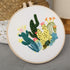 DIY Plant Embroidery Kit for Beginners - Beginner Cross Stitch kit for Adults, Include 1 Embroidery Clothes, 1 Plastic Embroidery Hoop (Cactus DIY...