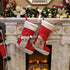 WEWILL 20'' Cute Cat Christmas Stockings Embroidered Xmas Socks Holiday Party Pet Theme Gift for Kitty...