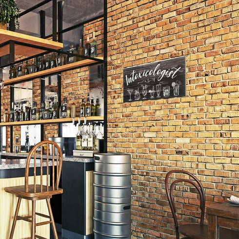 Jetec Intoxicologist Wood Bar Signs Decor with Drinks Patterns Wooden Plaque Sign Wall Art Pub Home Bar Decoration...