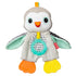 Infantino Cuddly Teether, Penguin Character, 3 Textured Teething Places to Soothe Sore Gums, BPA-Free Silicone, Soft Fabric Textures to Explore, C...