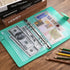 12PCS A5 Binder Pockets,6 Holes Budget Cash Envelopes for Budgeting, Clear Plastic Zipper Pouch for A5 Budget Planner Binder,Money Organizer...