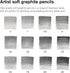 Winsor & Newton Studio Collection Artist Pencils, Graphite Pencils, Set of 12...