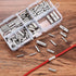 120 Pcs Non Insulated Butt Connectors, Uninsulated Butt Splice Connectors, 22-16 Gauge Electrical Wire Seamless Connectors Crimp Ferrule Terminals...