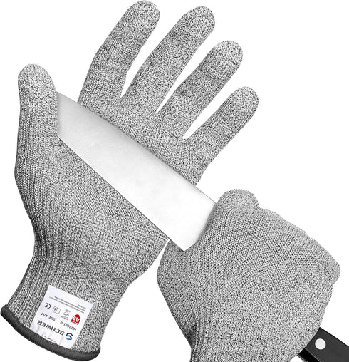 Schwer SlicePro ANSI A9 Cut Resistant Gloves, Food Grade Reliable Cutting Gloves, Mandoline Gloves for Kitchen Meat Cutting, Oyster Shucking, Fish...