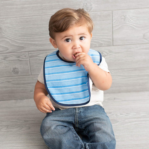 Neat Solutions 10 Pack Water Resistant Bib Set Blue/Grey Assorted, 10 Count, 0+ Months...