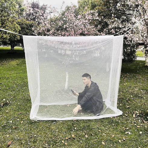 Mosquito Net with Carry Bag, Large 2 Openings Netting Curtains for Camping, Bedding, Patio Hammock...