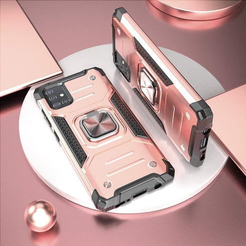 for Galaxy A71 5G Case with Screen Protector,Shockproof Drop Test Slim Fit Case with Car Mount Kickstand Lightweight Protective Cover for Galaxy A...