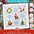 Povitrulya Counted Cross Stitch Kit 'Merry Christmas' - Easy-to-do Embroidery Sampler Set for The Christmas and New Year Holidays, Encouragement, ...