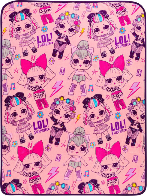 Franco Kids Bedding Super Soft Plush Throw Blanket, 46" x 60", LOL Surprise,AT0508...
