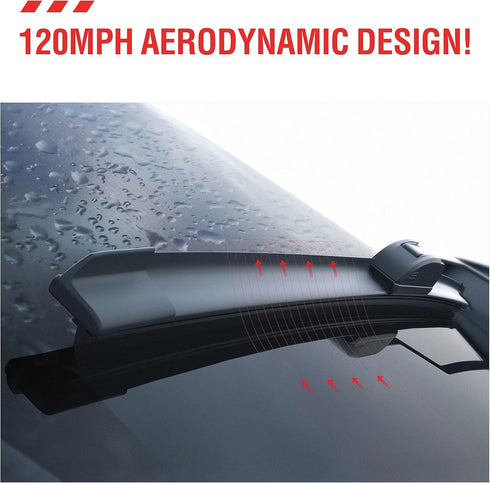 OEM Quality Performance Premium windshield wiper blades 24 and 18,All-Season Auto Replacement Wiper Blades,Fit Toyota Corolla 2008-2003,Cadillac C...