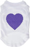Mirage Pet Products Purple Swiss Dot Heart Screen Print Shirt, Medium, White...