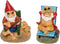 Miniature Garden Gnome Set - 3" and 3.5" Tall - Mini Beach Figurines for Fairy Gardens...