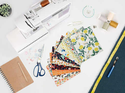 -25 Options- 100% Cotton Quilting Fabric Bundles 10pcs Fat Quarters 18”x21”-Medium Weight 5.2 oz- for Quilting, Sewing Project, Patchwork, DIY Cra...