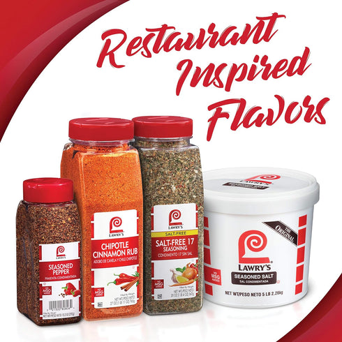 Lawry's Seasoned Pepper, 10.3 oz - One 10.3 Ounce Container of Seasoned All Pepper for a Well-Rounded Flavor of Black Pepper, Sweet Red Bell Peppe...