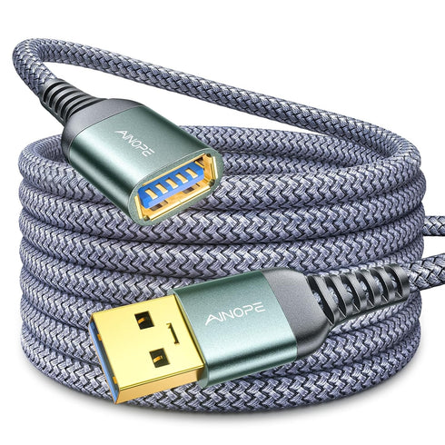 AINOPE 10FT USB Extension Cable,USB Extender,USB 3.0 Extension Cable, Male to Female Cord High Data Transfer Compatible with Webcam,USB Keyboard,F...
