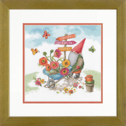 Dimensions Lemon Jar Counted Cross Stitch Kit, 14" x 10", 14 Cnt. White Aida with Printed Background 4 Piece...