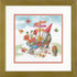 Dimensions Lemon Jar Counted Cross Stitch Kit, 14" x 10", 14 Cnt. White Aida with Printed Background 4 Piece...
