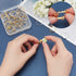 PH PandaHall 40pcs Ring Blanks, 17mm Adjustable Ring Base Blank Tray with 6mm Flat Base, Gold Silver Blank Finger Rings Cabochon Bezel for Rings M...