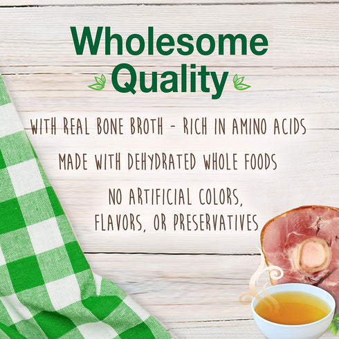 Nylabone Healthy Edibles Natural Dog Chews Long Lasting Ham Flavor Treats for Dogs, Small/Regular (16 Count)...
